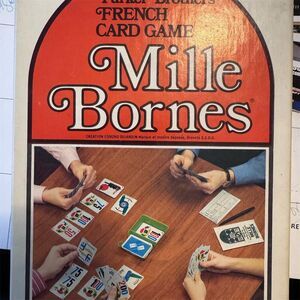 Vintage Mille Bornes Card Game by Parker Brothers 1970s Cars Theme